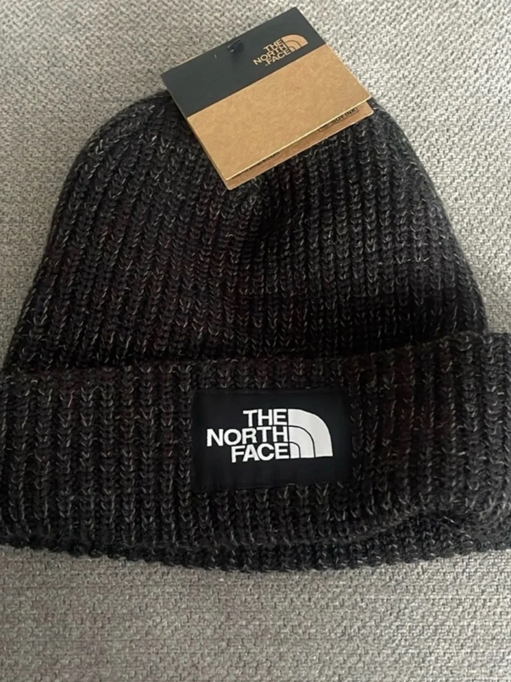 The North Face Black Ribbed Cuff Beanie